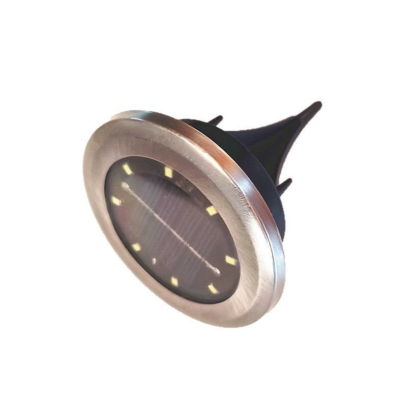 7cm Diameter Solar-Powered Outdoor Disk Light 4 Pack