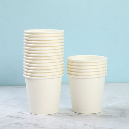 Party Paper Cups [100 Count(White)] 100ml