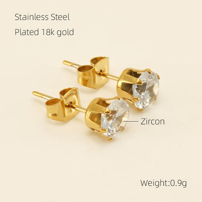 18K Gold-Plated Earrings Set 2 Pack / Each Pack 3 Pairs