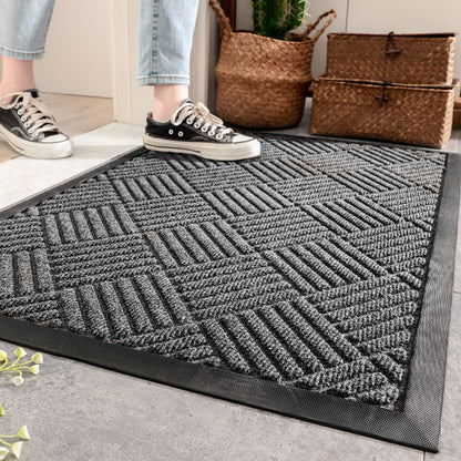 Heavy Duty Doormat for Outside Entry 43*75cm, Gray