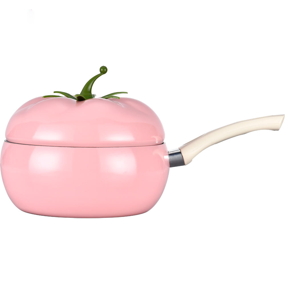 Gift Boxed Red Tomato Shaped Saucepot with Lid 8"/20cm