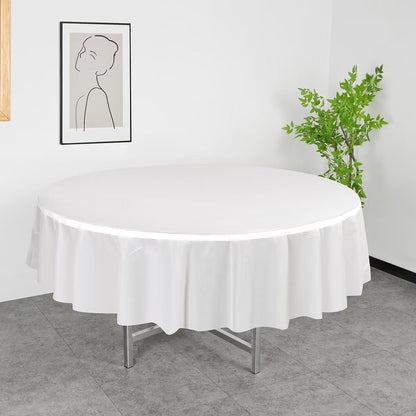 PE Round Table Cloth 84In 5 Units