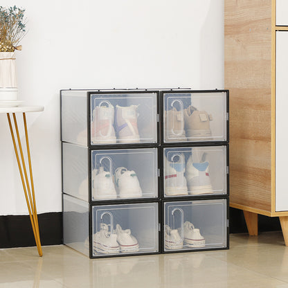 12pcs Magnetic Shoe Storage Boxes Stackable for Men and Women (Maximum Size 12)
