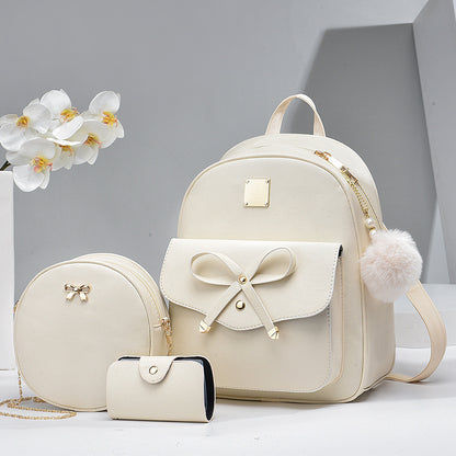 Mini Backpack Purse for Women - 3-Piece Set