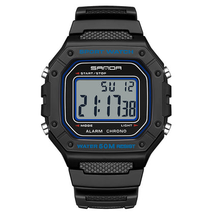 Men's Watches Digital Sports Outdoor Waterproof Military Watch with LED Backlight
