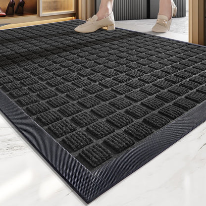 Heavy Duty Doormat for Outside Entry 45*75cm, Black