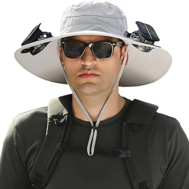 Solar Fan Hat for Men & Women