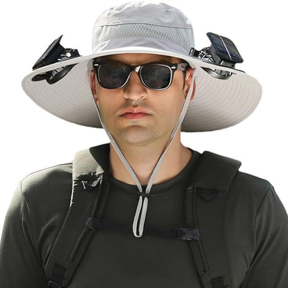 Solar Fan Hat for Men & Women