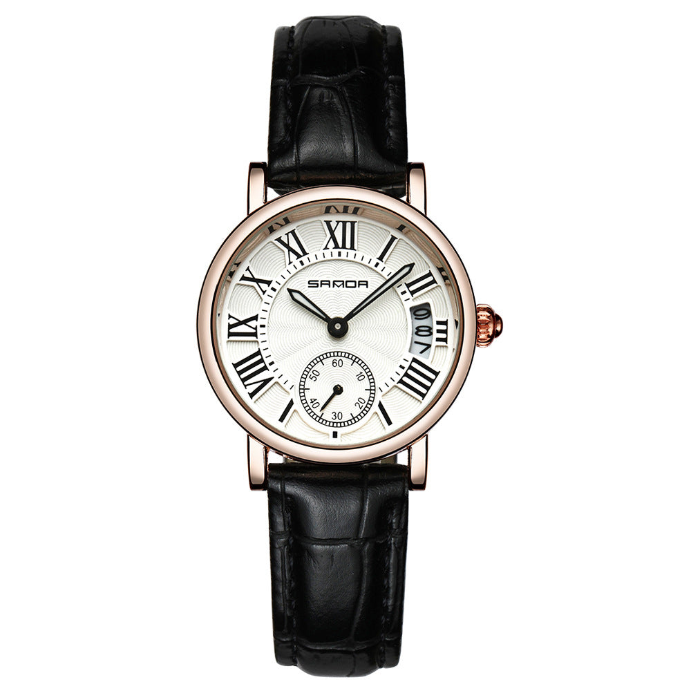 Fashion Casual Ladies Watch Leather Strap