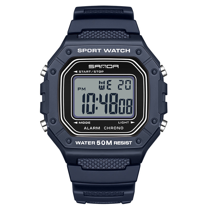 Men's Watches Digital Sports Outdoor Waterproof Military Watch with LED Backlight