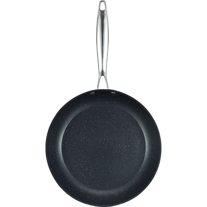 Marble Skillet Nonstick Frying Pan with Lid, Gray