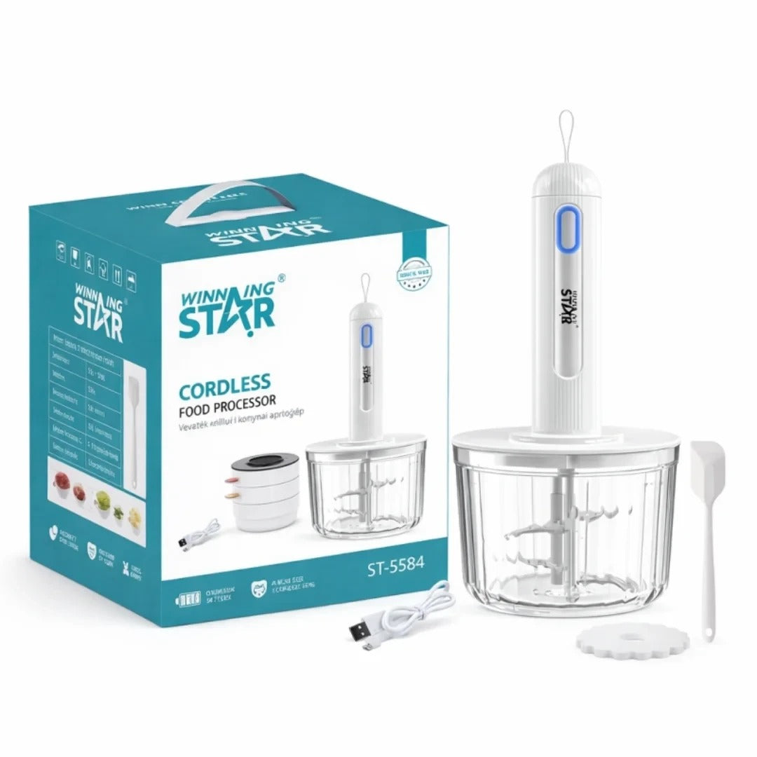 Cordless Food Processor Stainless Steel Blades
