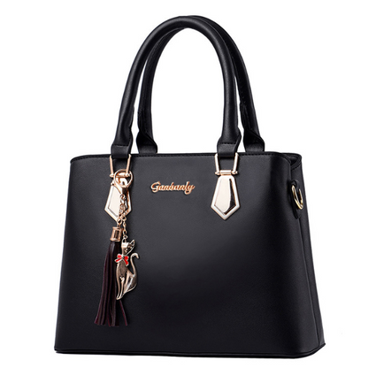 Leather Handbag Set for Women with Top-handle Handbags