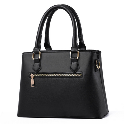 Leather Handbag Set for Women with Top-handle Handbags
