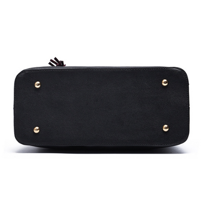 Leather Handbag Set for Women with Top-handle Handbags