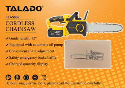 21V electric chain saw 12inch