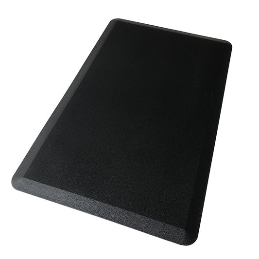 12mm Thickness Non-Slip Waterproof Comfort Floor Mat 17 x 28 Inches / 17 x 47.2 Inches, Black