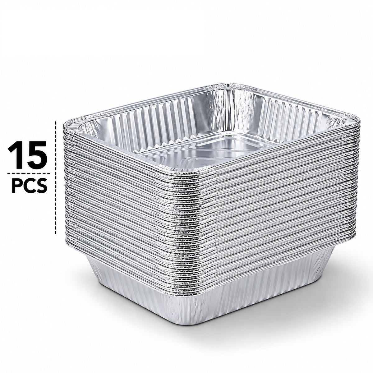 Aluminum Pans 9x13 inches Disposable Foil Pans (15 Pack)