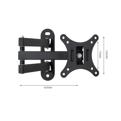 TV Wall Mount Monitor Wall Bracket with Swivel Fits 10-26 Inch