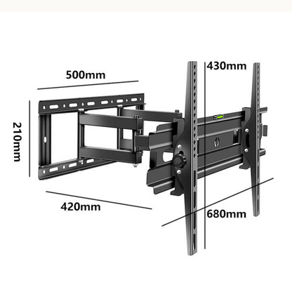 TV Wall Mount Monitor Wall Bracket with Swivel Fits 32-80 Inch
