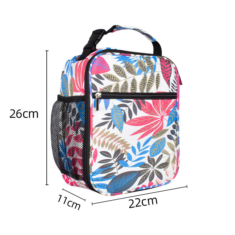 Floral Pattern Lunch Box with Detachable Buckle 1 Person – Weshop876