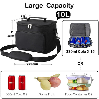 Simple Lunch Box with detachable buckle 10L (2 Color Options)