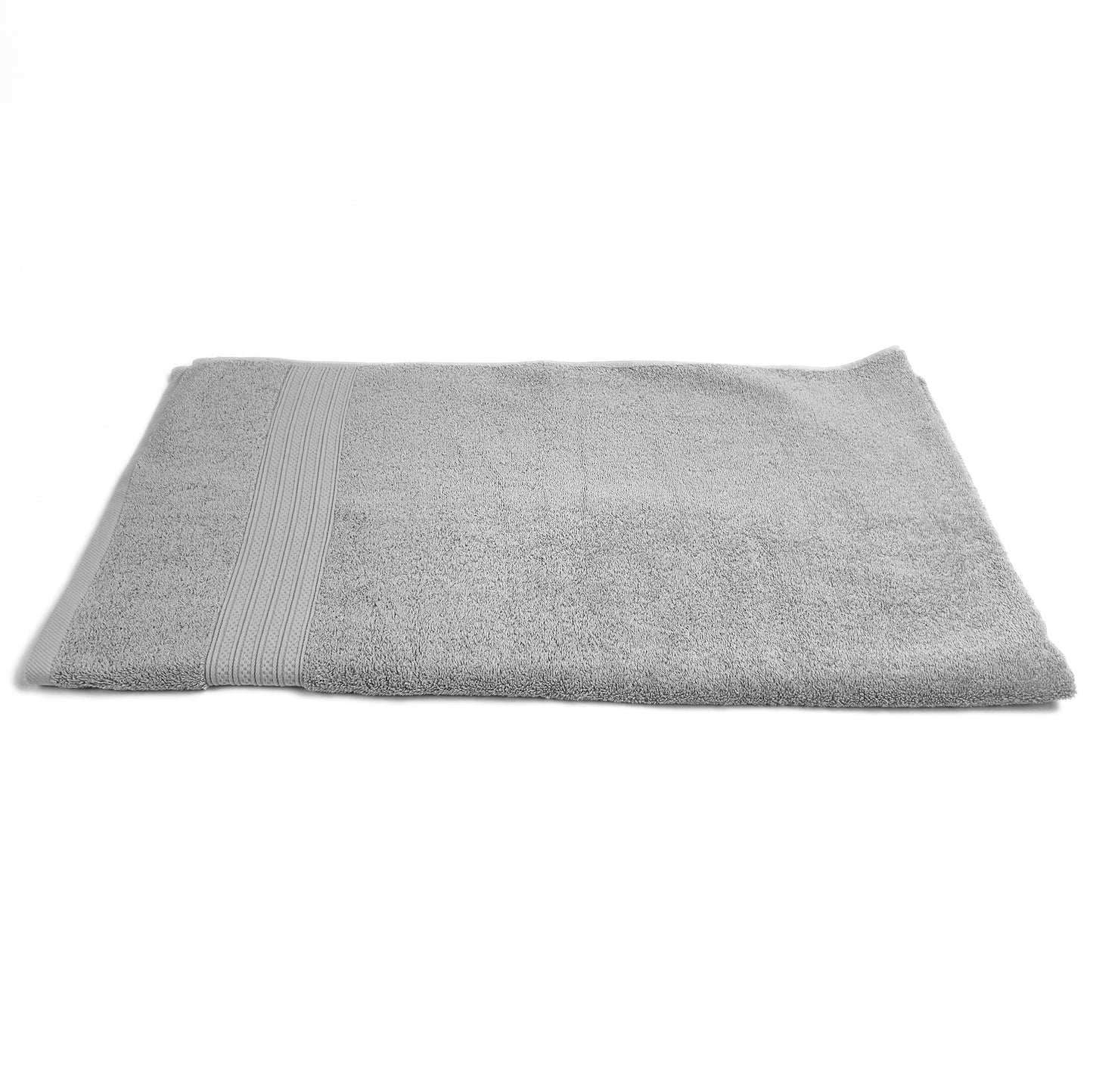 Cotton Large Bath Towel 150×80cm 31x59inches 630g Light Gray