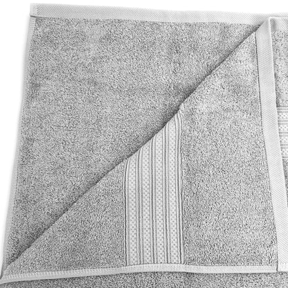 Cotton Hand Towel Light Gray, 5pcs Pack
