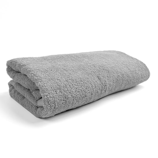 Cotton Large Bath Towel 150×80cm 31x59inches 630g Light Gray