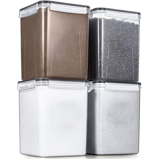 Airtight Food Storage Containers with Lids 4 Units / 5.2 L