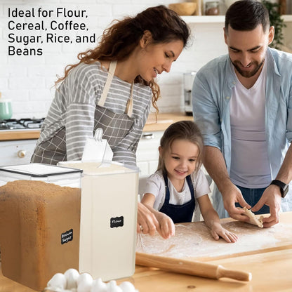 2Pcs, 8.5L/287Oz Extra Large Airtight Food Storage Containers with Lids