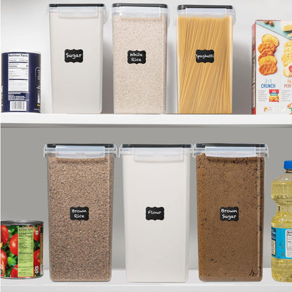 2Pcs, 8.5L/287Oz Extra Large Airtight Food Storage Containers with Lids
