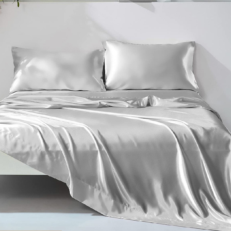 Satin Sheets and Pillowcase Set Queen (3 Color Options)