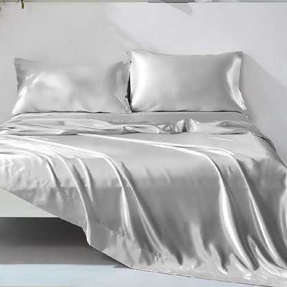 Satin Sheets and Pillowcase Set Queen (3 Color Options)