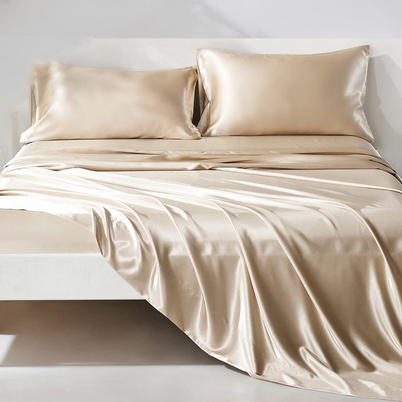 Satin Sheets and Pillowcase Set Queen (3 Color Options)