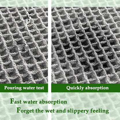Knitted Waffle Bath Mat 51x81cm / 61x92cm / 61x183cm (2 Color Options)