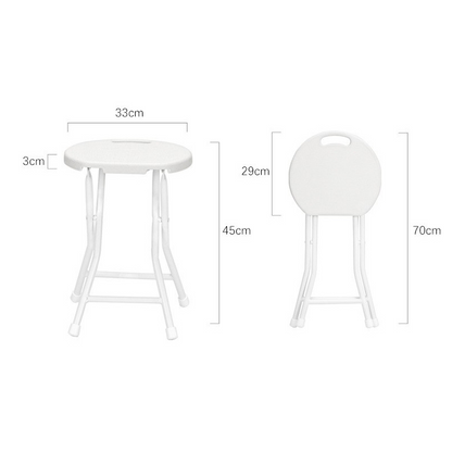 Tall Folding Portable Plastic Stool (2 Color Options)