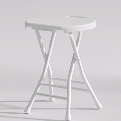 Tall Folding Portable Plastic Stool (2 Color Options)