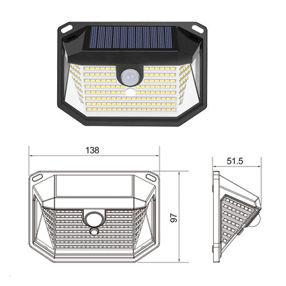 Wide Angle Solar Wall Lights with Motion Sensor (2 Option Short/Long)