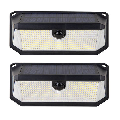 2pcs Pack, Wide Angle Solar Wall Lights with Motion Sensor