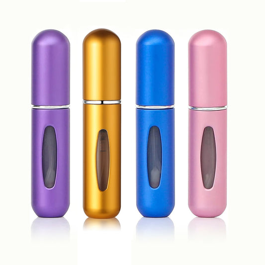 Refillable Travel Perfume Mini 5ml Sprayer for Perfume, 4pcs Pack