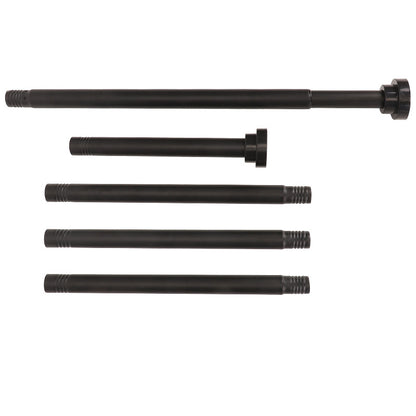 Stainless Steel Extendable Shower Curtain Rod (27-76 inch) No Drilling Installation (2 Color Option: Black/Silver)