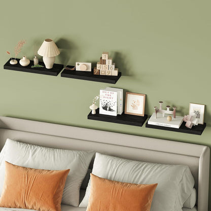 Floating Shelves for Wall Set of 4, 16 Inch