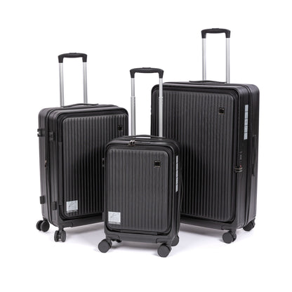 20 / 24 / 28 inch Front Open Lightweight  Luggage ABS Expandable Suitcase with Spinner Wheels and TSA Lock