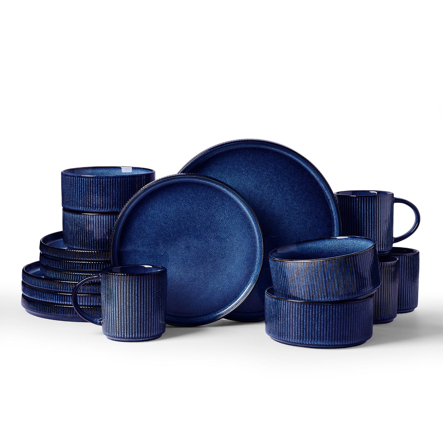 16-Piece Stoneware Dinnerware Set, Service for 4