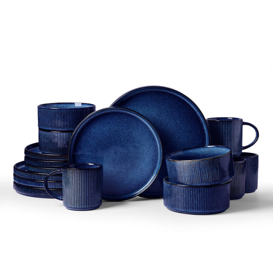 16-Piece Stoneware Dinnerware Set, Service for 4