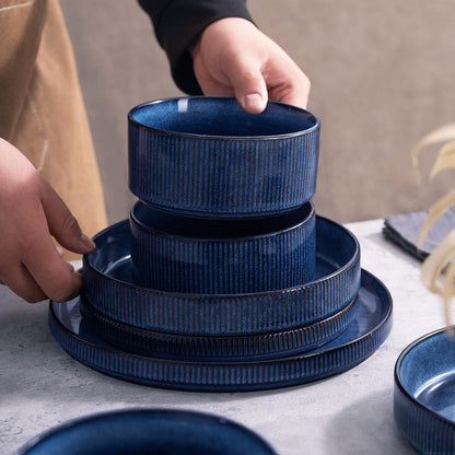 16-Piece Stoneware Dinnerware Set, Service for 4