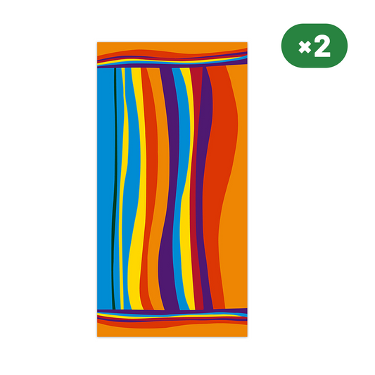 Oversized Striped Beach Towel 2 Units