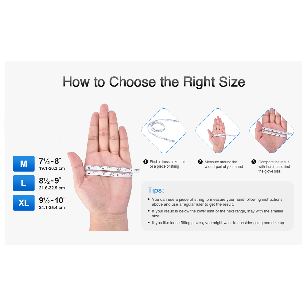 Disposable Nitrile Gloves 2 Pack / Each Pack 100 Units XL / L /M, Black
