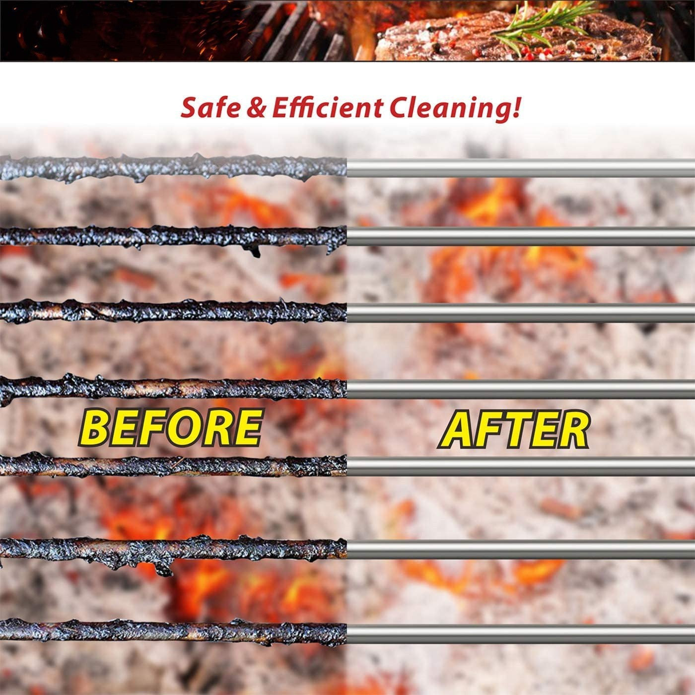 Grill Brush with Handle 2 Units